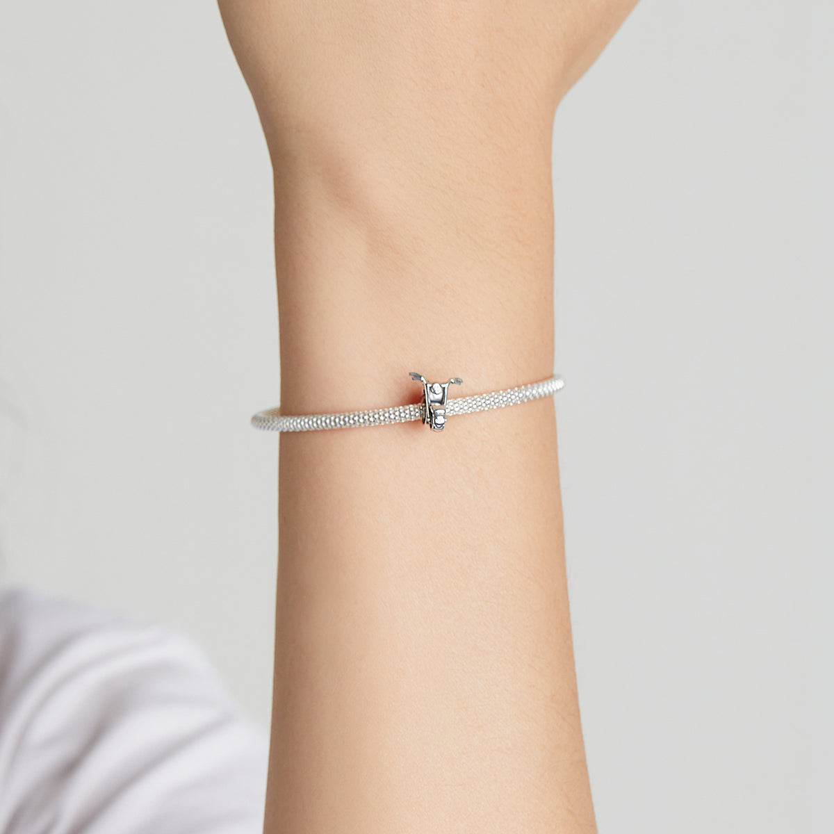 Sterling Silver Motorcycle Charm