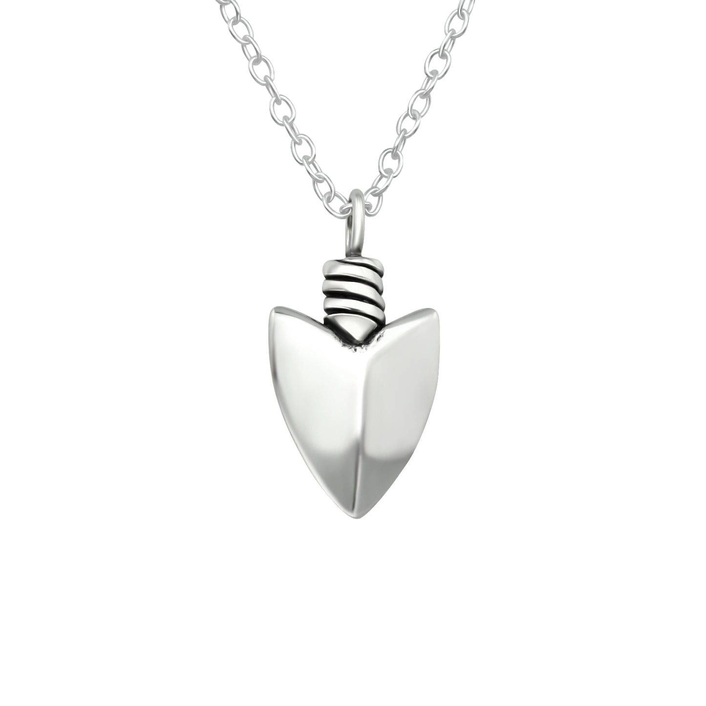 Sterling Silver Arrowhead Pendant Necklace