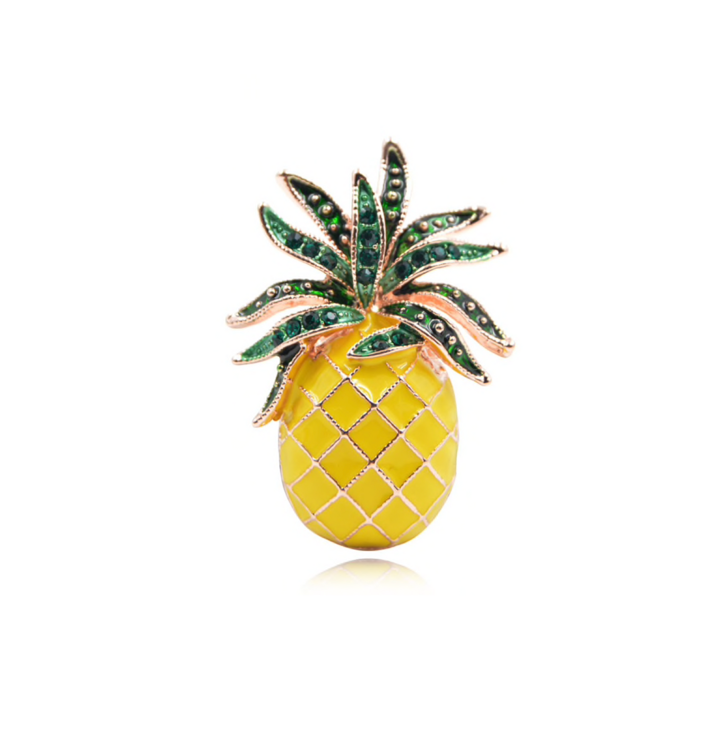 Yellow Green Pineapple Brooch