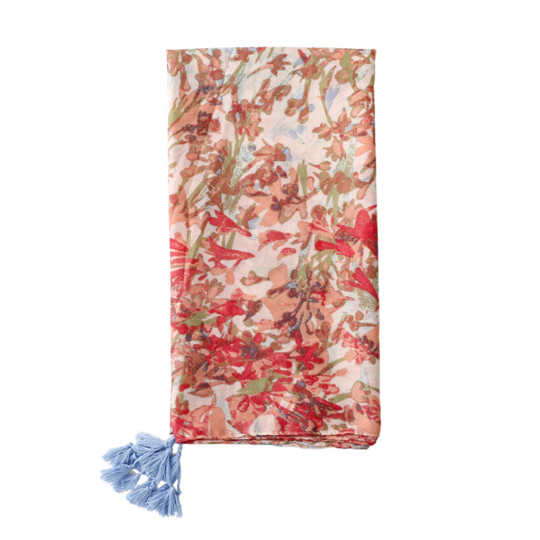 Botanical Tassel Scarf