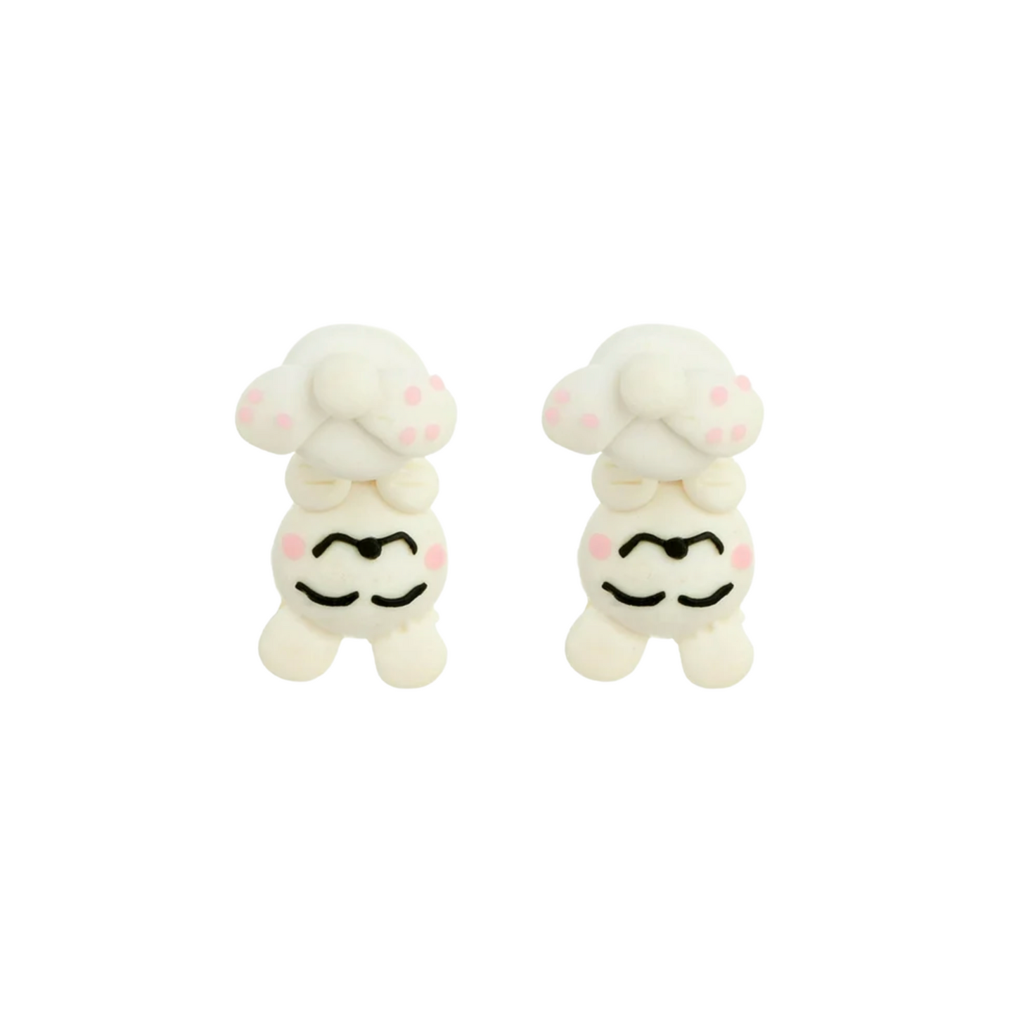Cute White Bunny Earrings