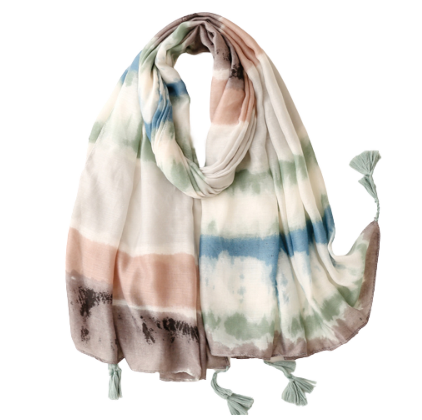 Muted Tie Dye Scarf