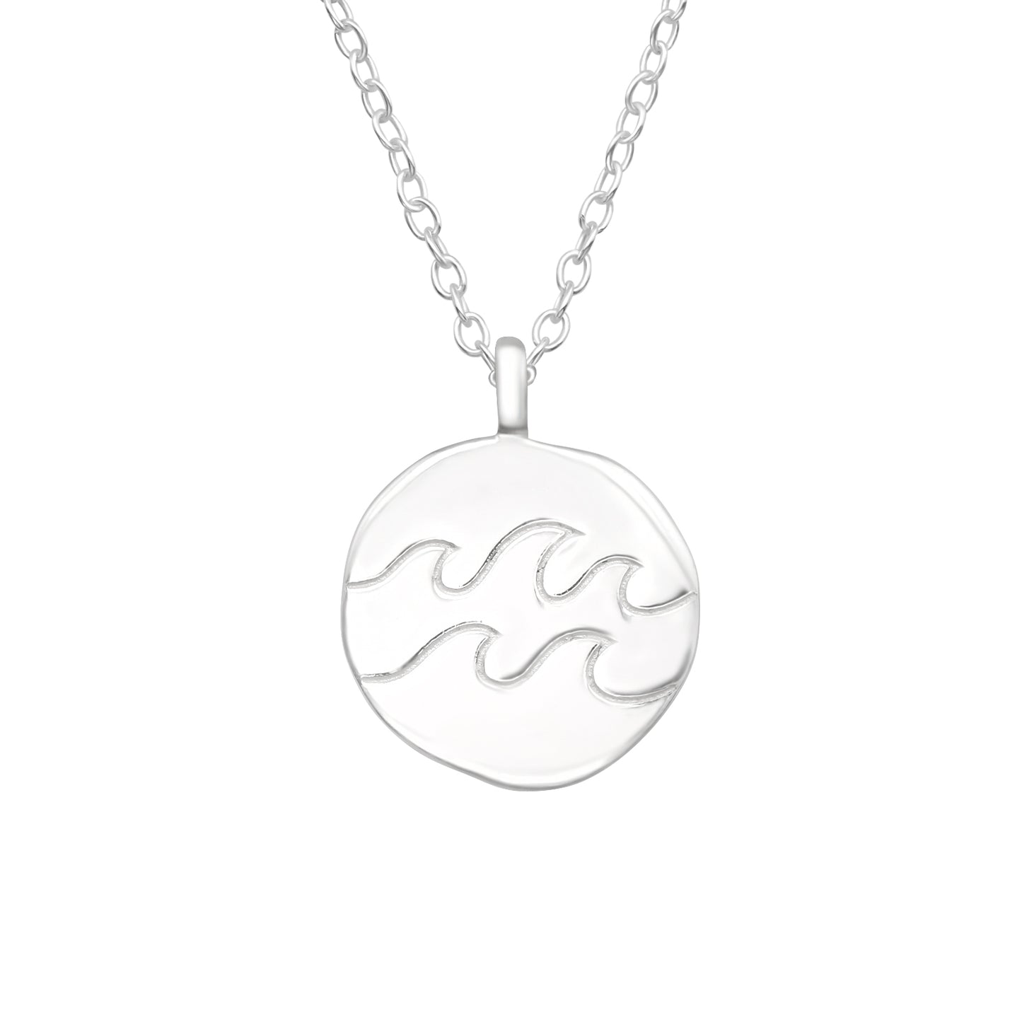 Sterling Silver Dainty Hibiscus Pendant Necklace - Ag Sterling