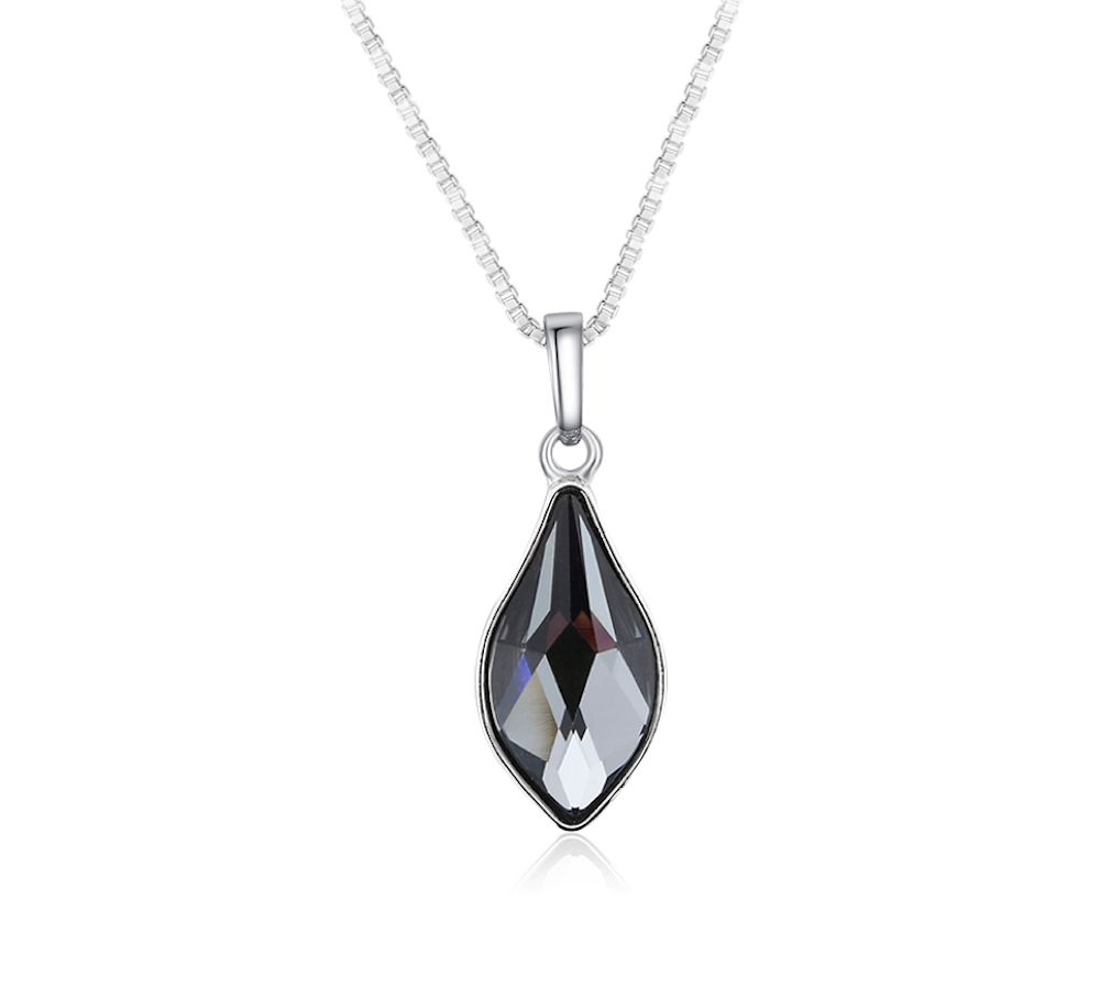 Crystal Leaf Necklace