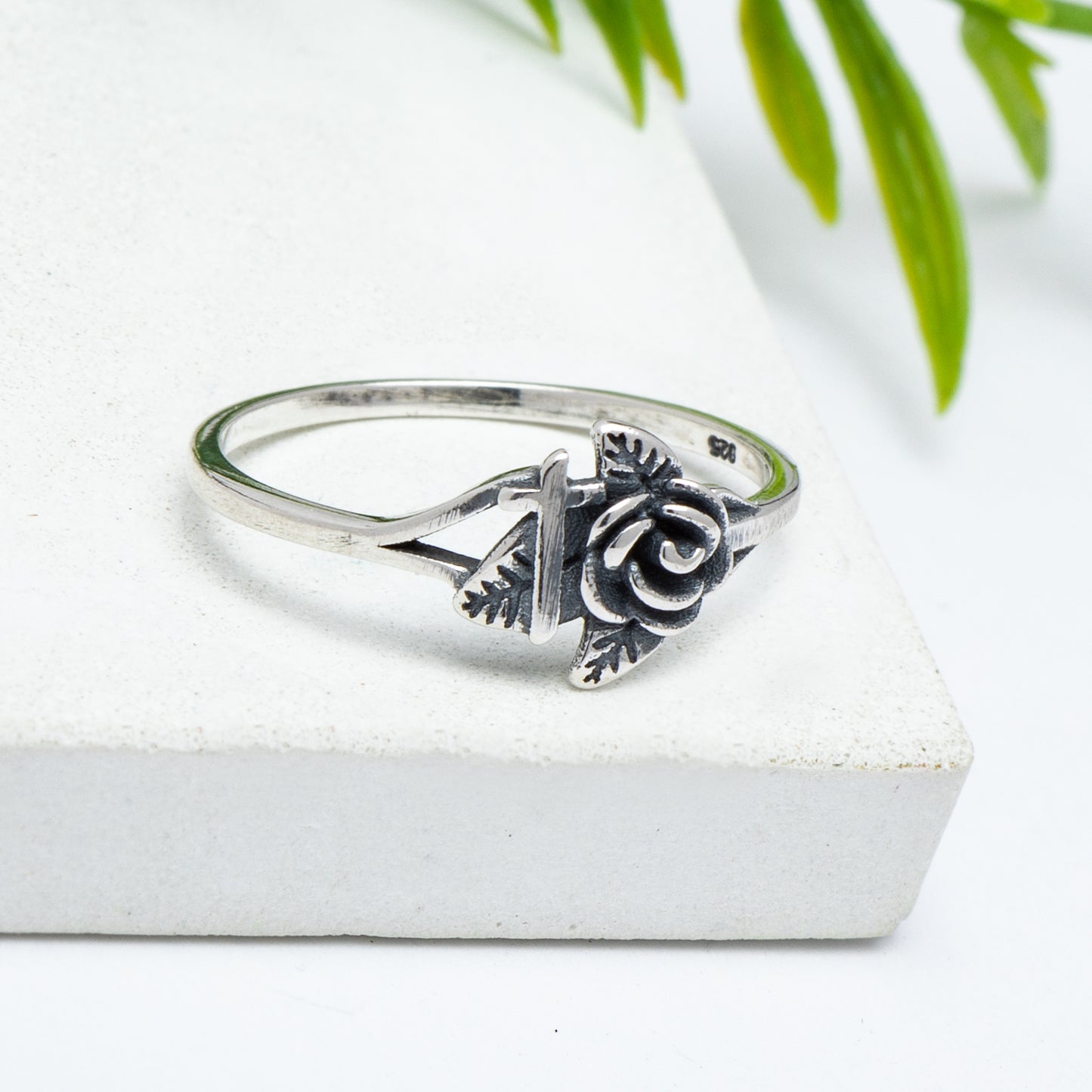Sterling Silver Rose Ring