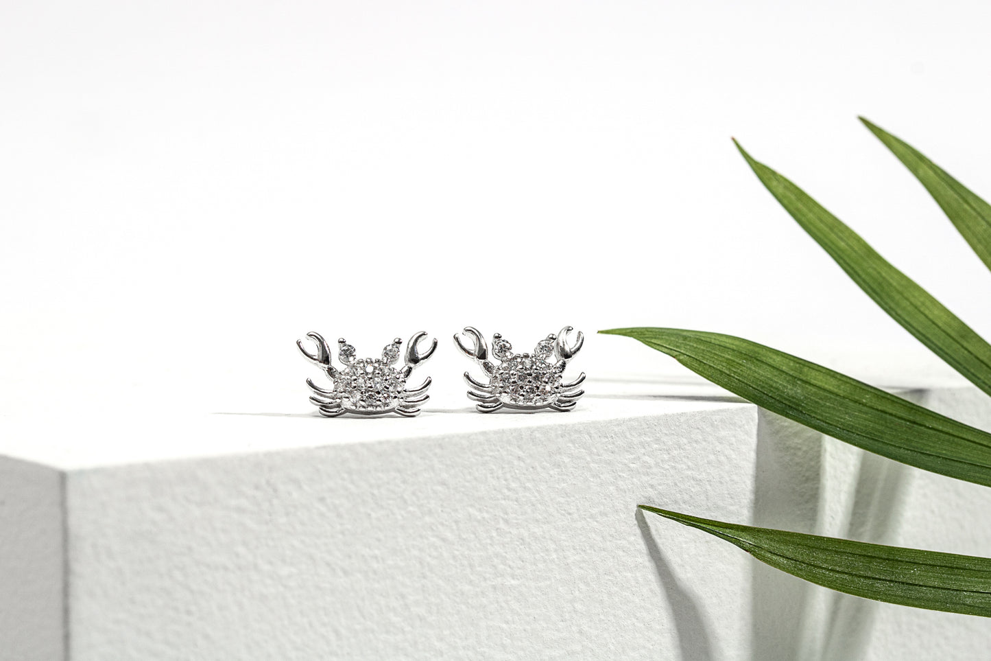 Sterling Silver Cubic Zirconia Stud Earrings