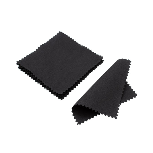 Black Treated-suede Jewelry Polishing Cloth - Set Of 10