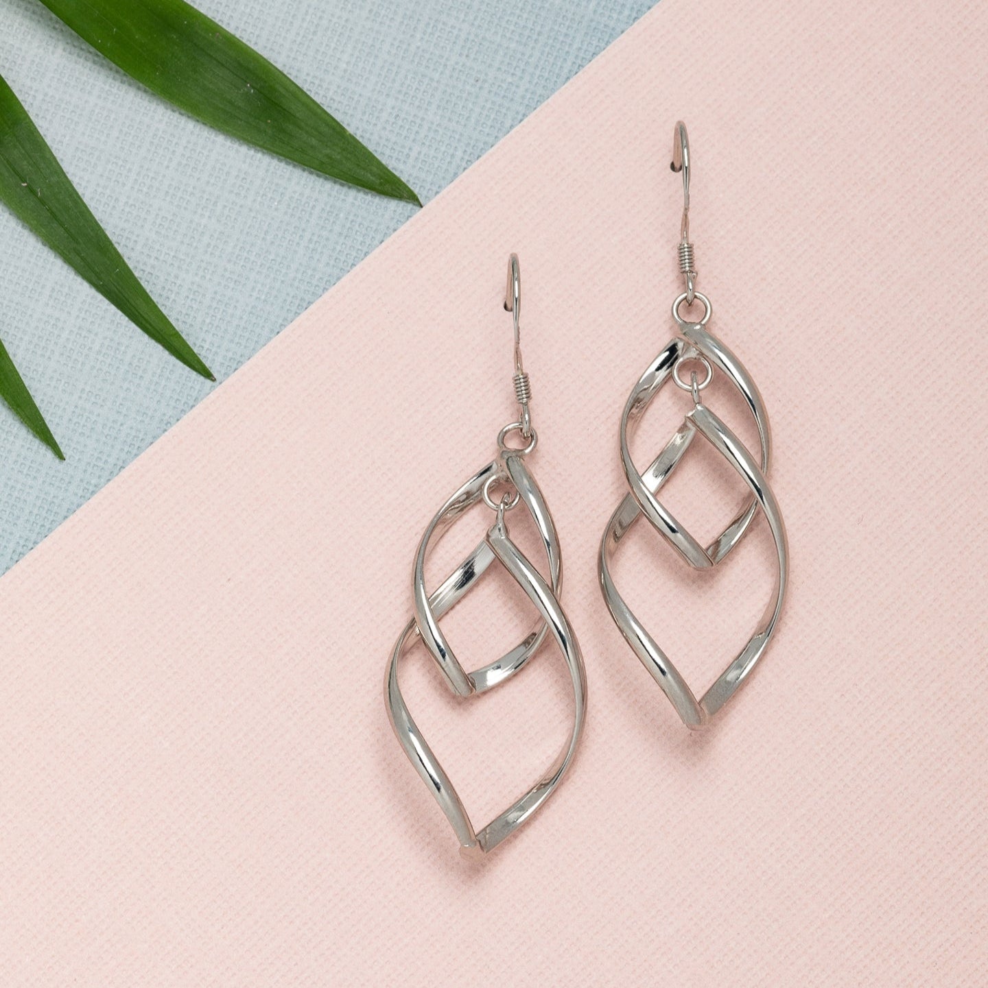 Silvertone Drop Earrings