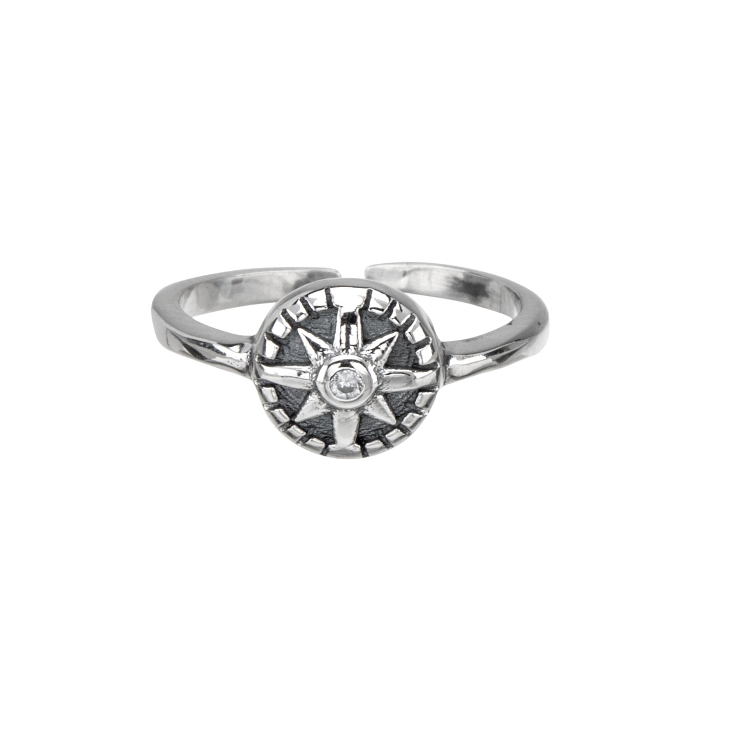 Sterling Silver Sundial Toe Ring