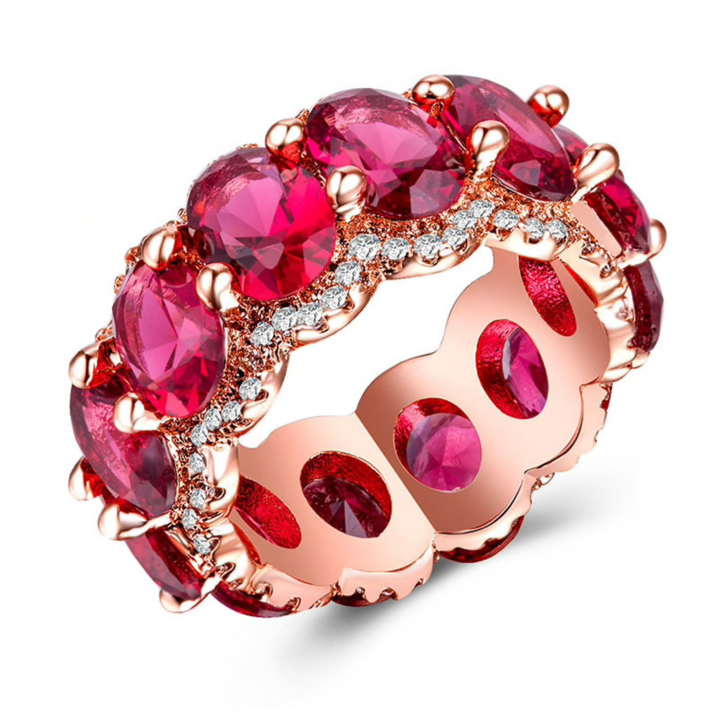 Estate Statement Ring With Oval Cubic Zirconia