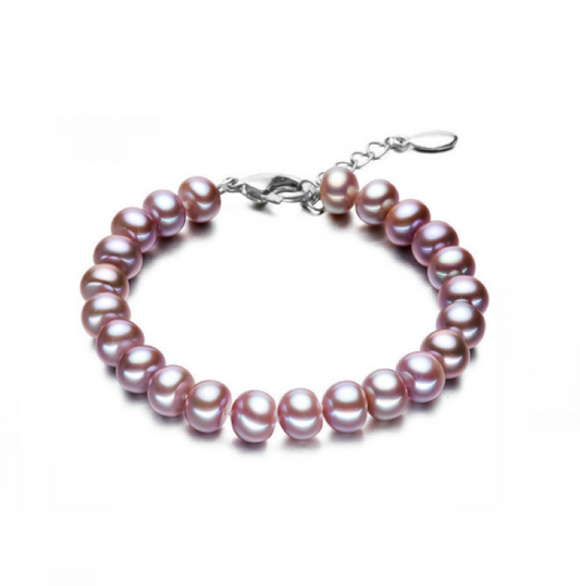 Purple Freshwater Pearl Bracelet
