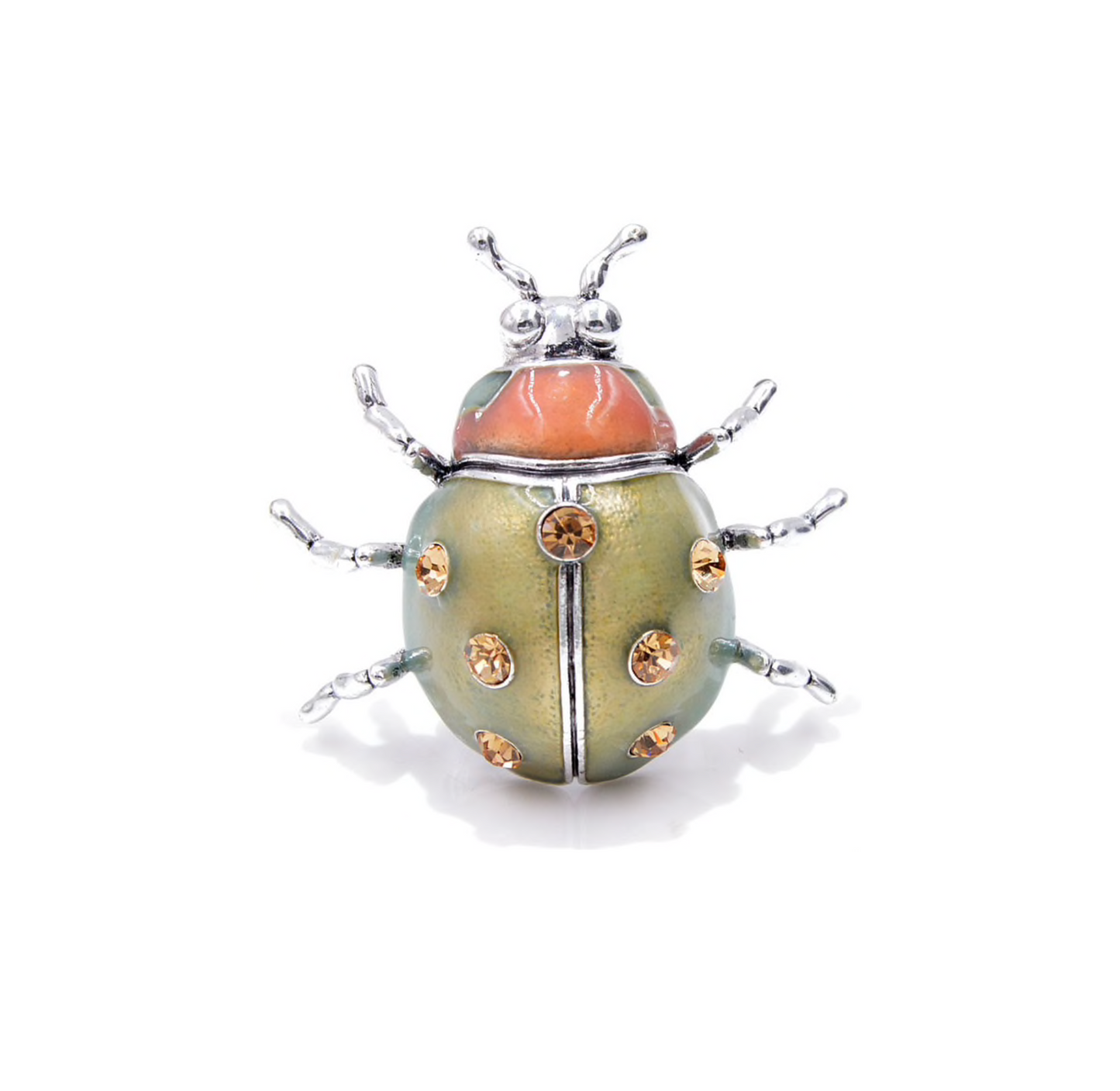 Green Beetle Brooch