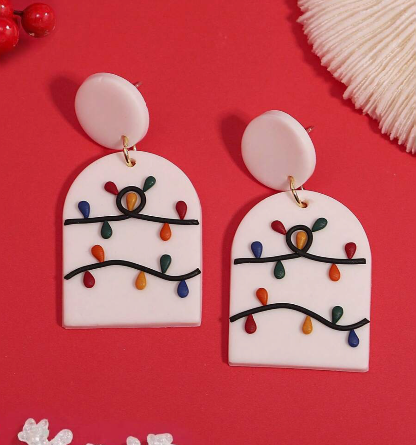 Festive Holiday Lights Earrings