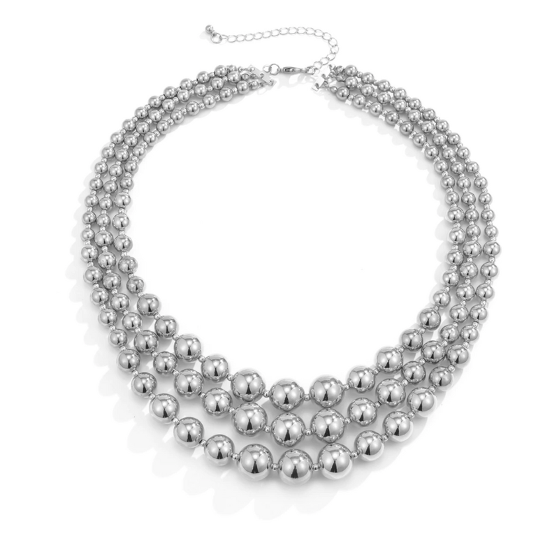 Graduated Ball Layered Necklace