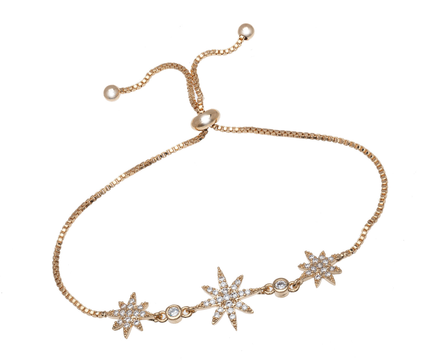 Crystal North Star Adjustable Bracelet