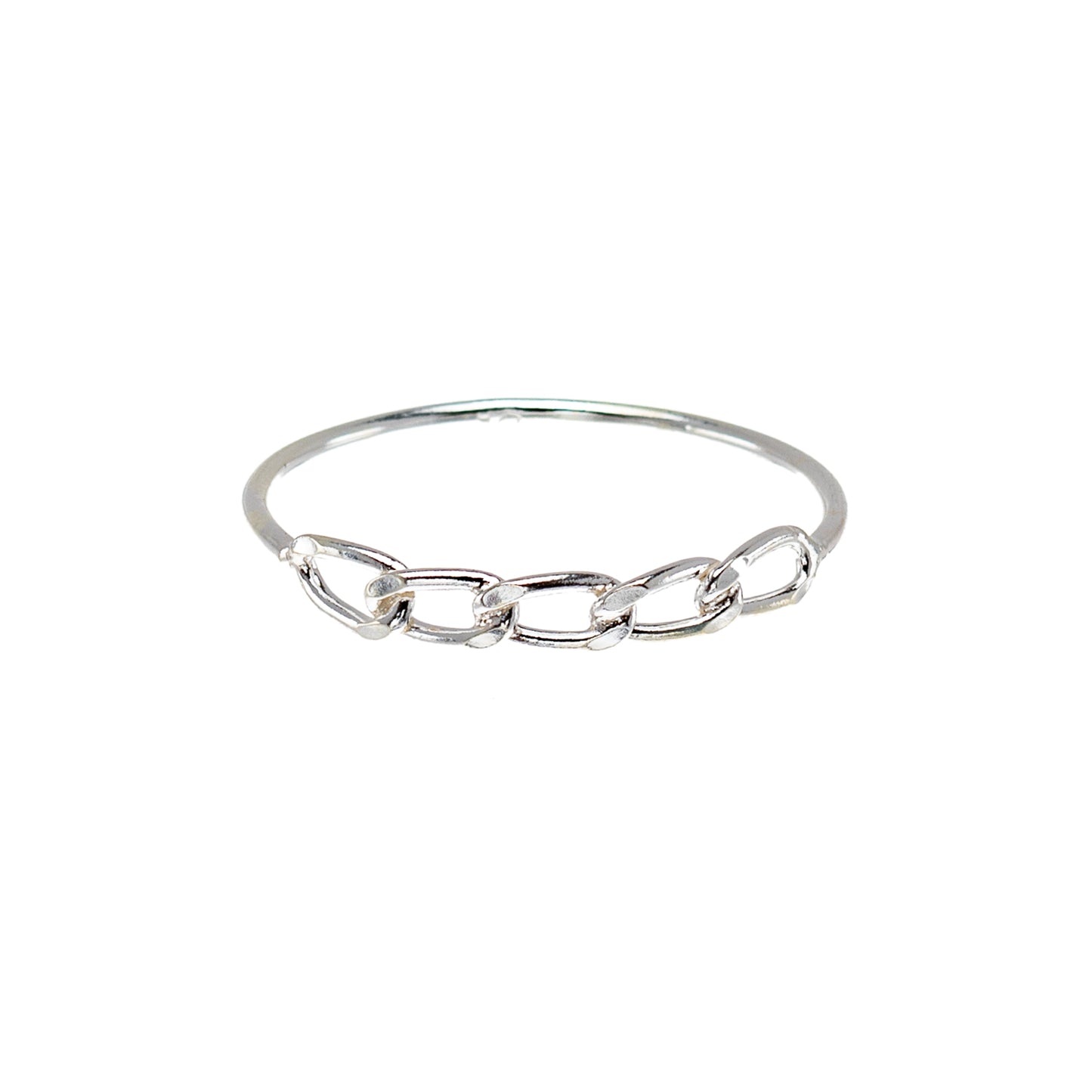 Sterling Silver Link Ring