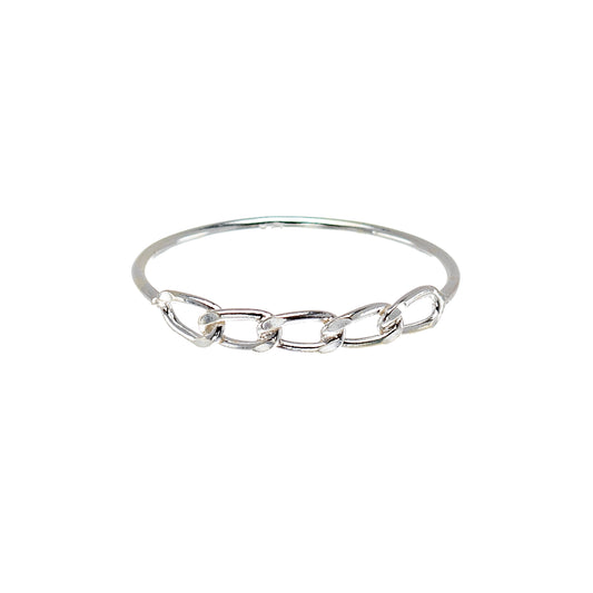 Sterling Silver Link Ring