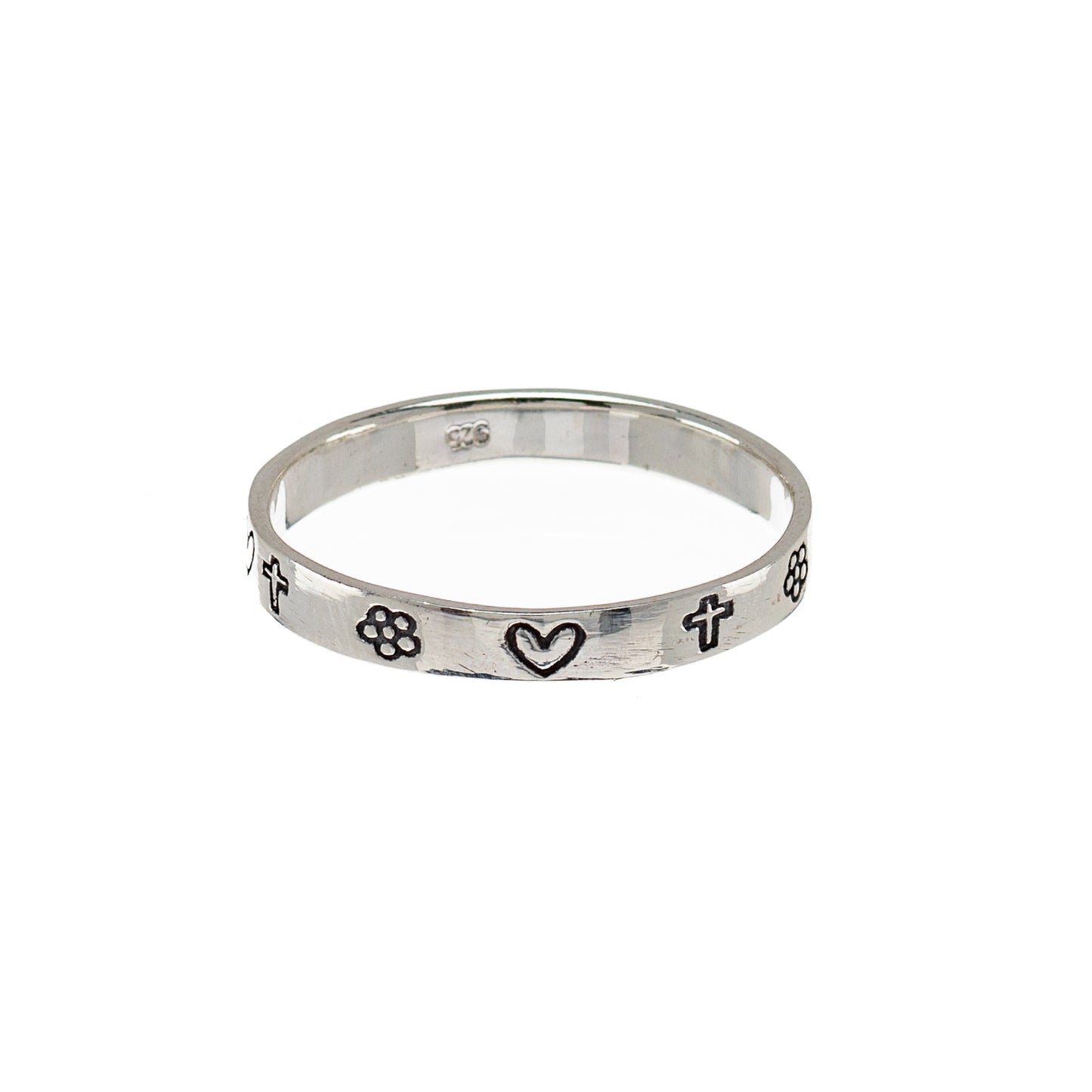 Sterling Silver Doodles Ring