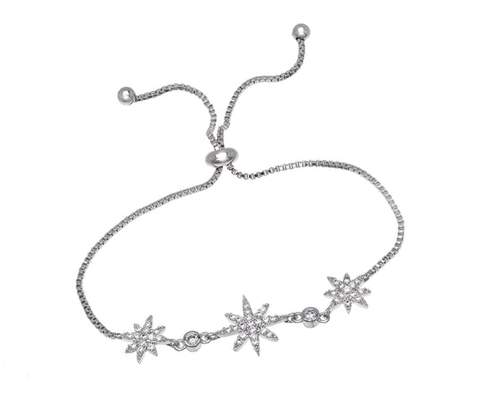 Crystal North Star Adjustable Bracelet