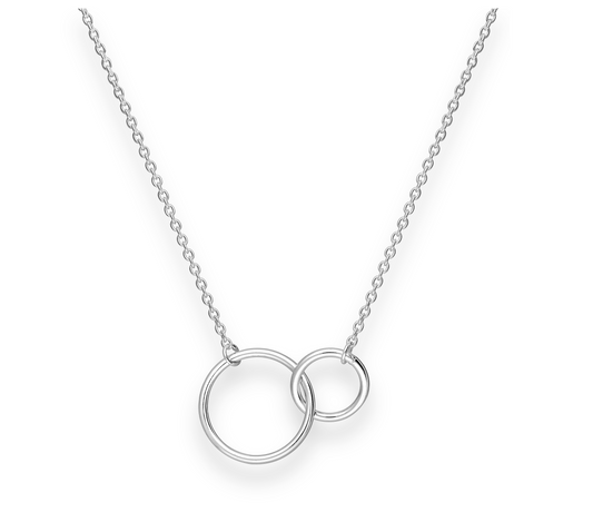 Sterling Silver Circle Pendant Necklace