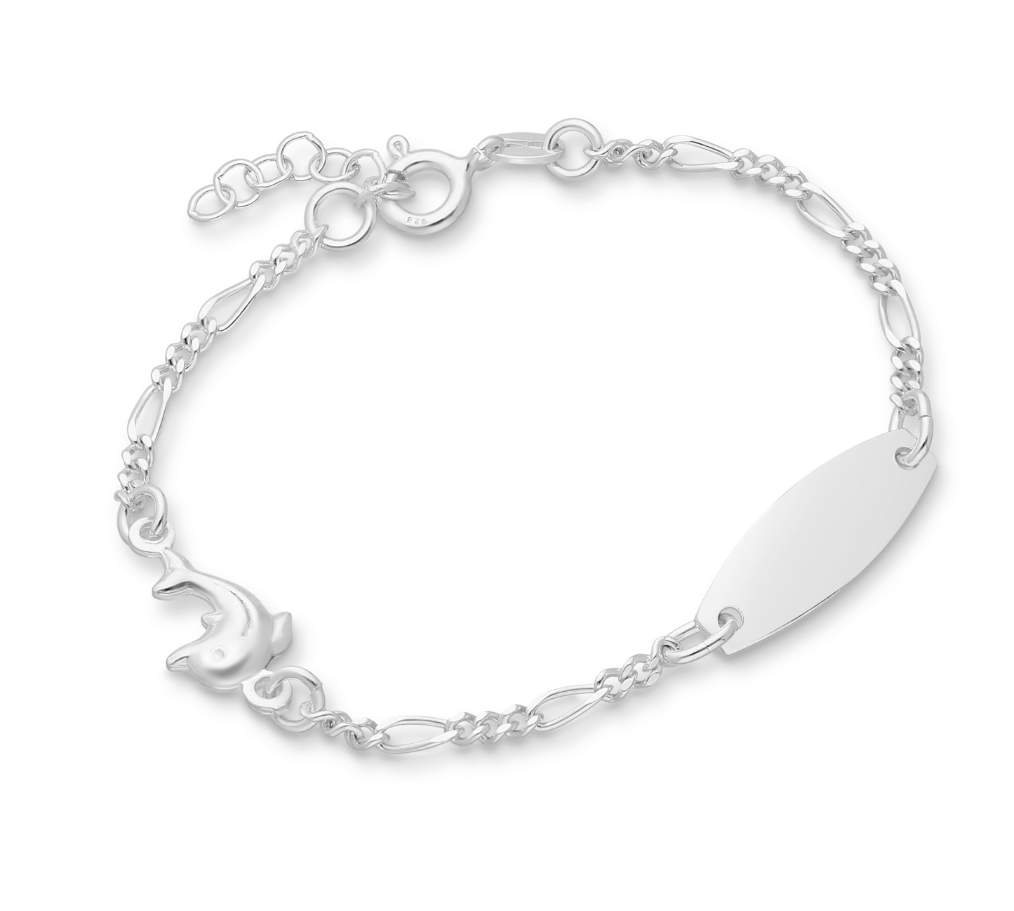 Sterling Silver Dolphin Chain Bracelet