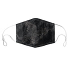 Black reusable non-medical face mask with a gray eagle design