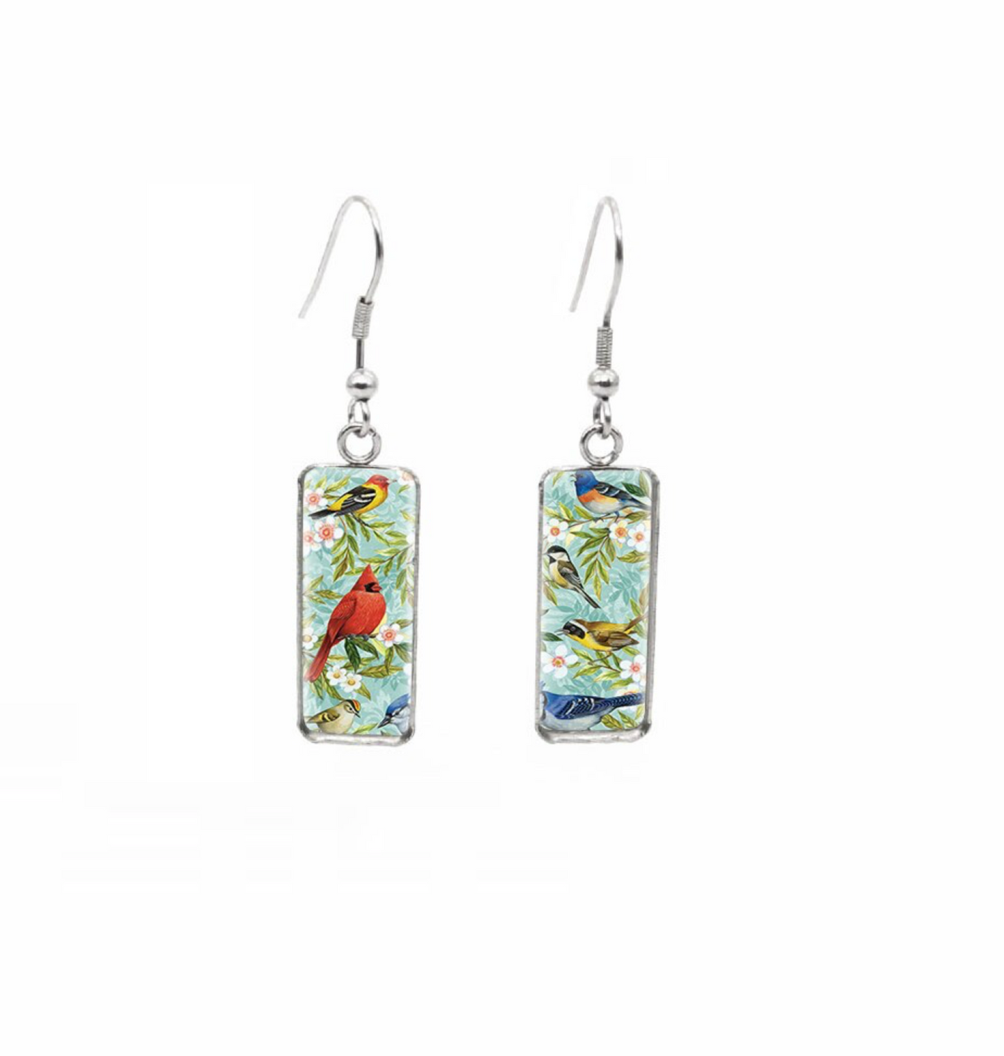 Animal Motif Rectangular Drop Earrings