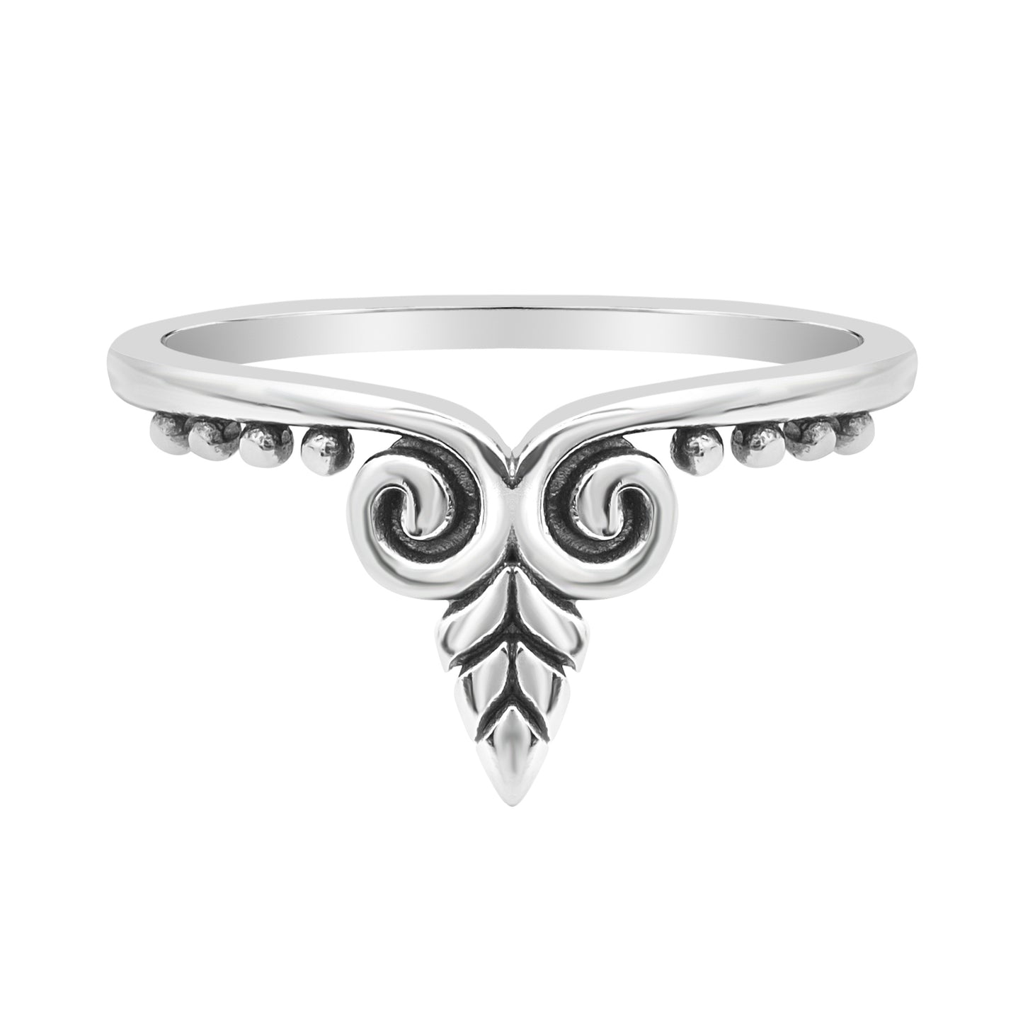 Sterling Silver Filigree Tiara Ring