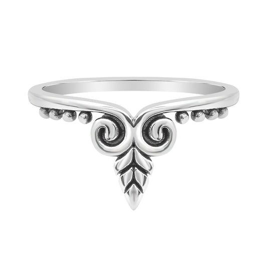 Sterling Silver Filigree Tiara Ring