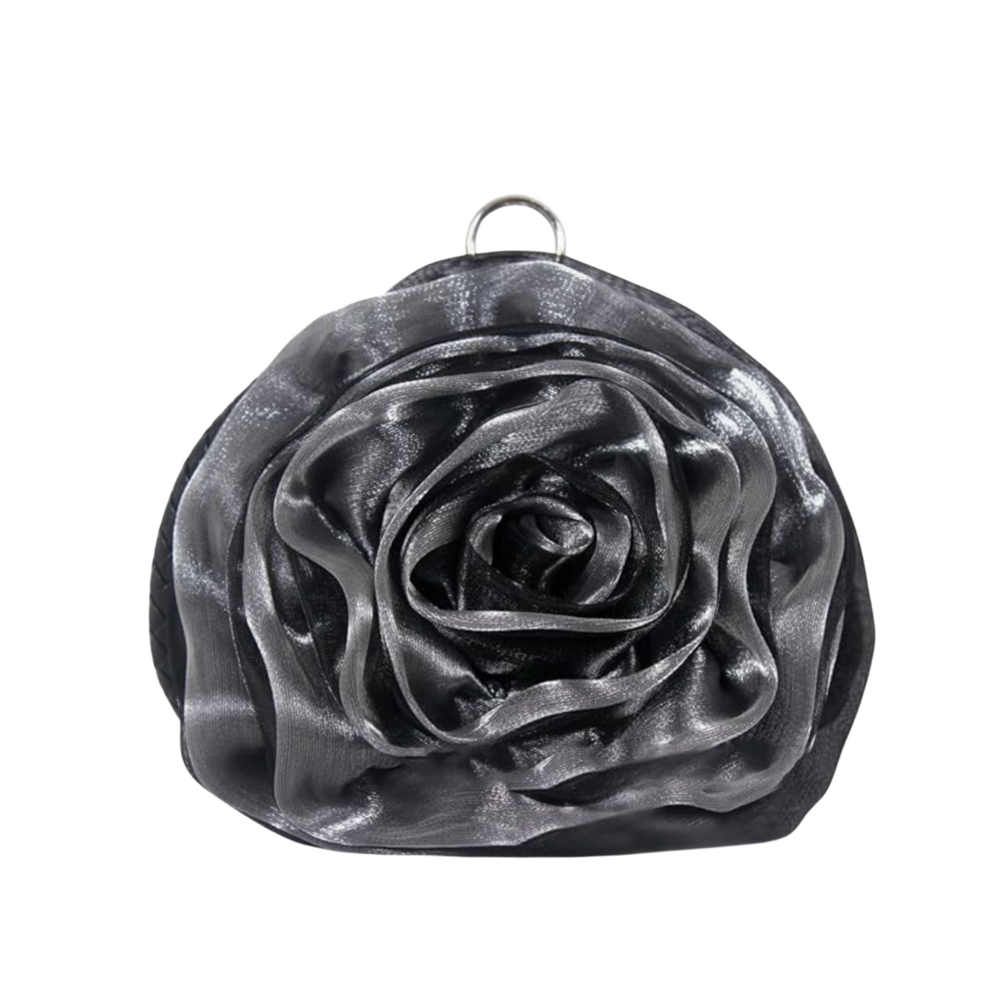 Satine Rose Flower Clutch Handbag with Removeable Strap