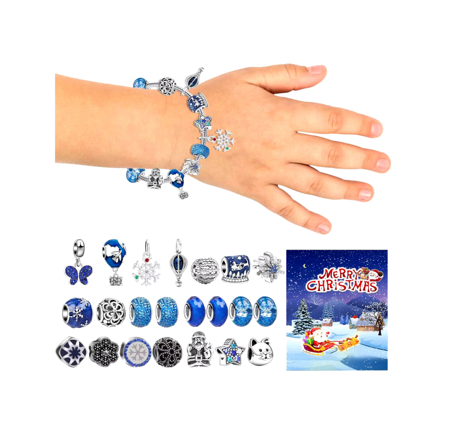 Celebrate the Magic of Christmas with This Festive 24-Day Advent Bracelet Set