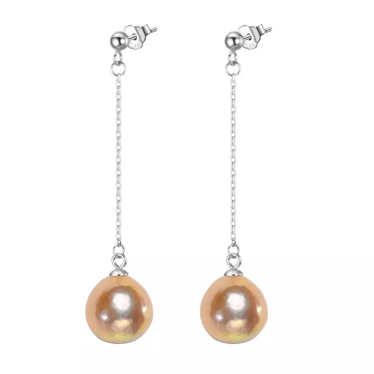 Freshwater Cultured Pearl Threader Drop Earrings