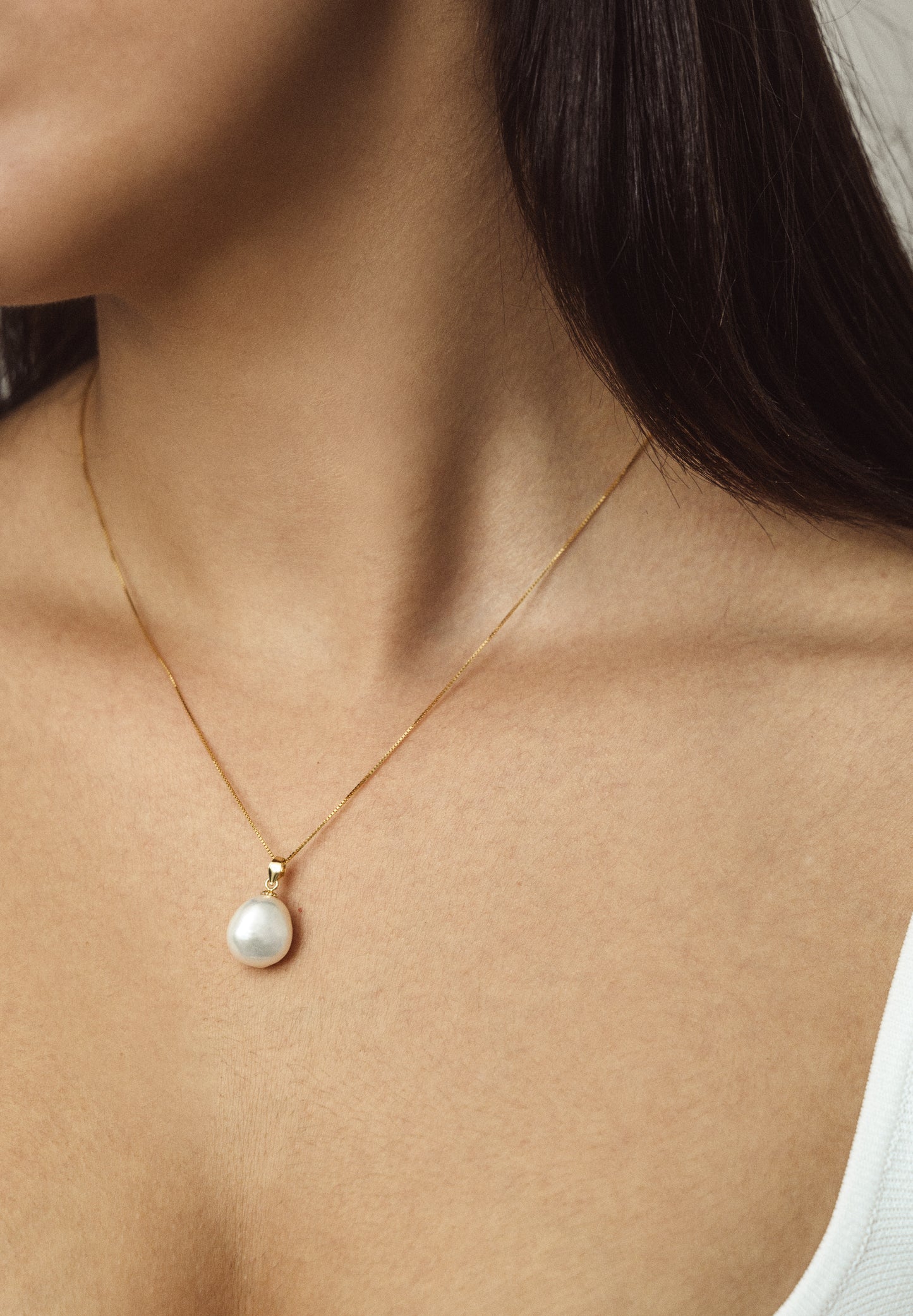 Freshwater Cultured Pearl & 24k Gold-Plated Pendant Necklace Set