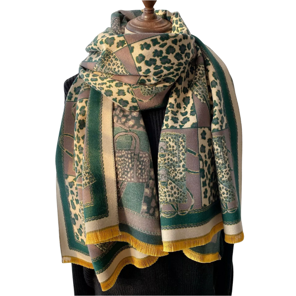 Luxurious Leopard Print Scarf