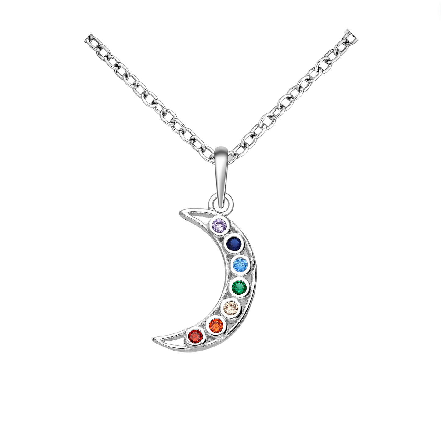 Sterling Silver & Cubic Zirconia Chaka Pendant Necklace