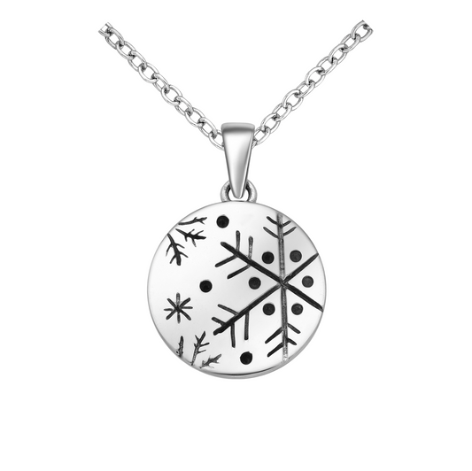 Sterling Silver Snowflake Pendant Necklace