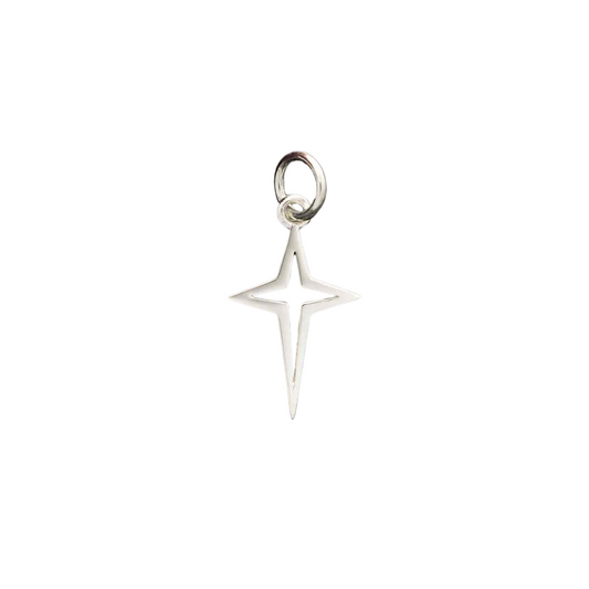 Sterling Silver Northstar Cross Pendant