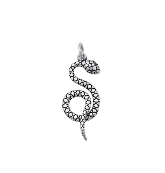 Sterling Silver Snake Pendant