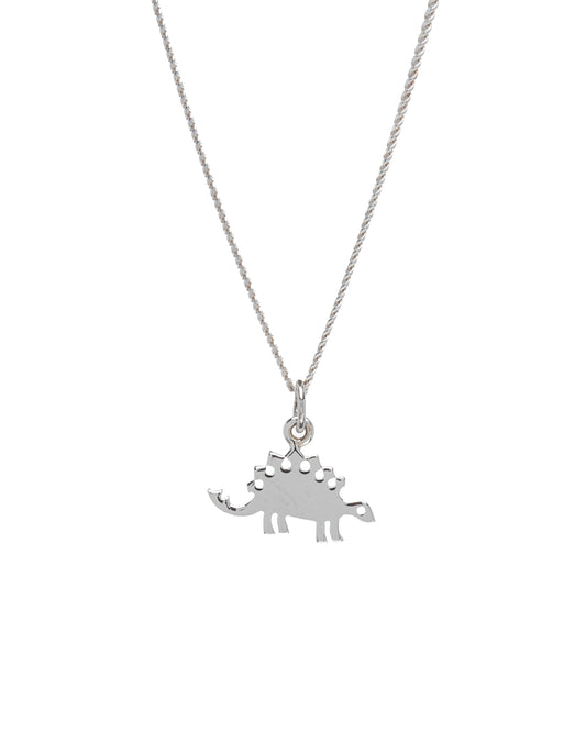 Stegosaurus Dinosaur Sterling Silver Pendant Charm