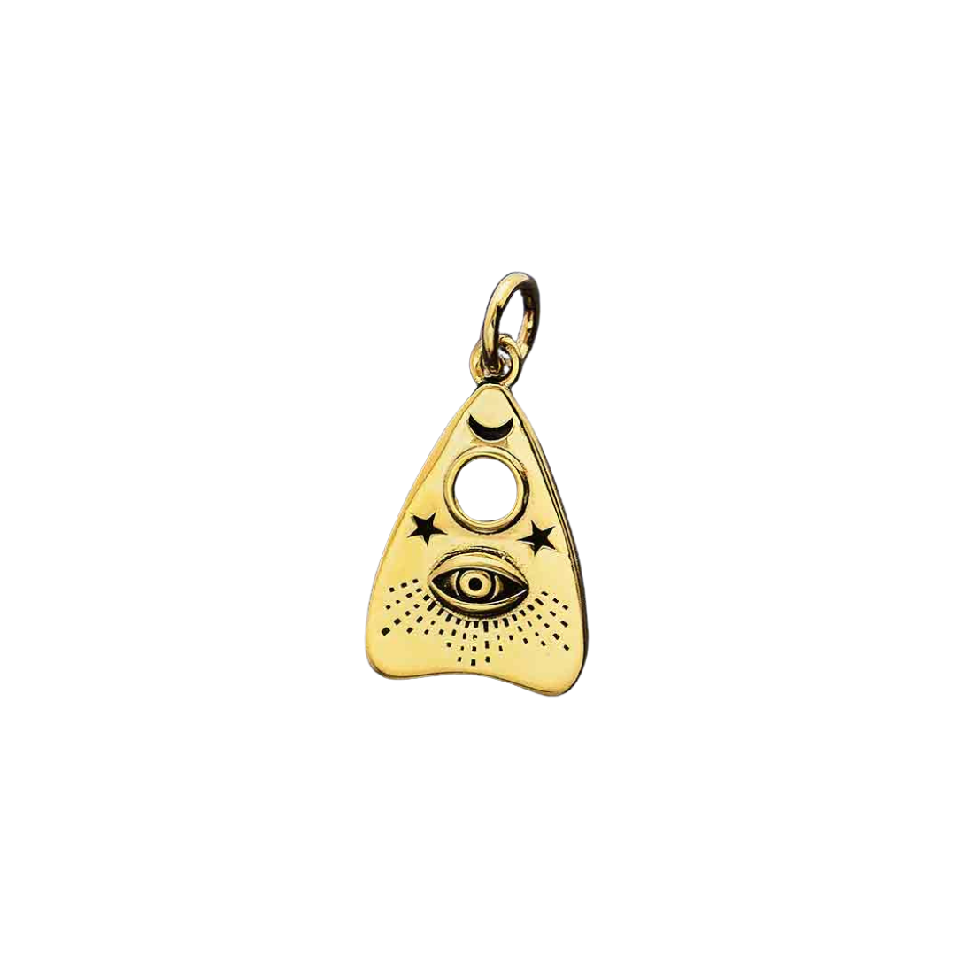 18k Gold Plated Sterling Silver Eye Pendant