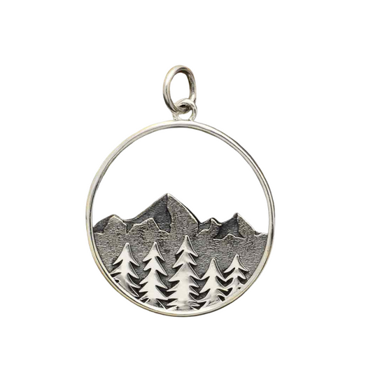 Sterling Silver Pine Alps Pendant