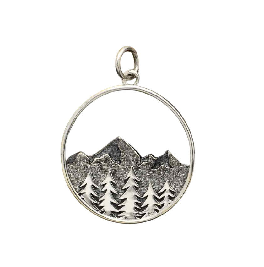 Sterling Silver Pine Alps Pendant