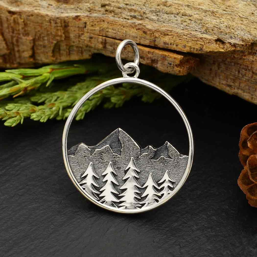 Sterling Silver Pine Alps Pendant