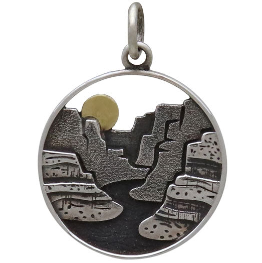 Sterling Silver Canyon Pendant