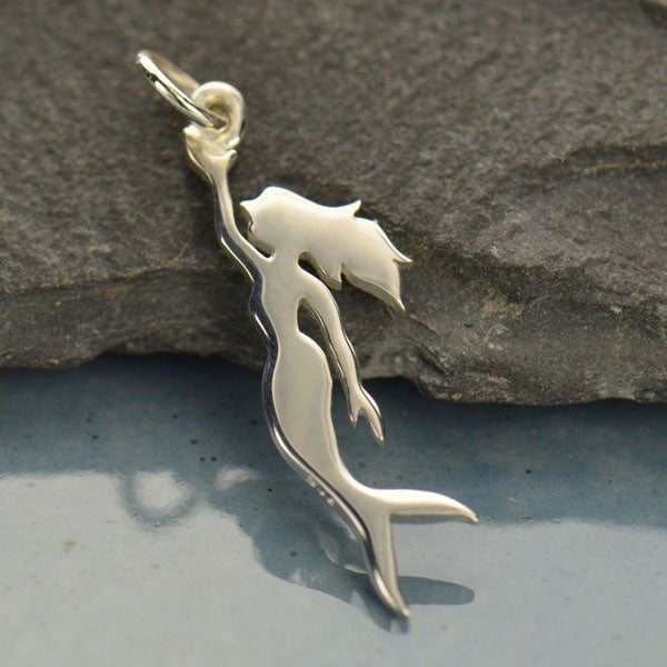 Sterling Silver Mermaid Pendant