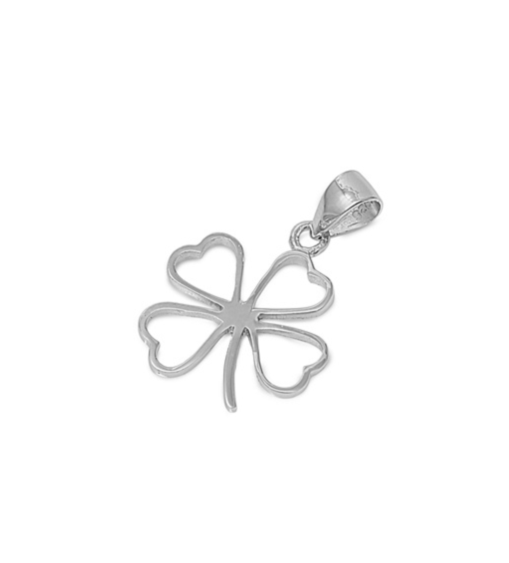 Sterling Silver Open Clover Pendant