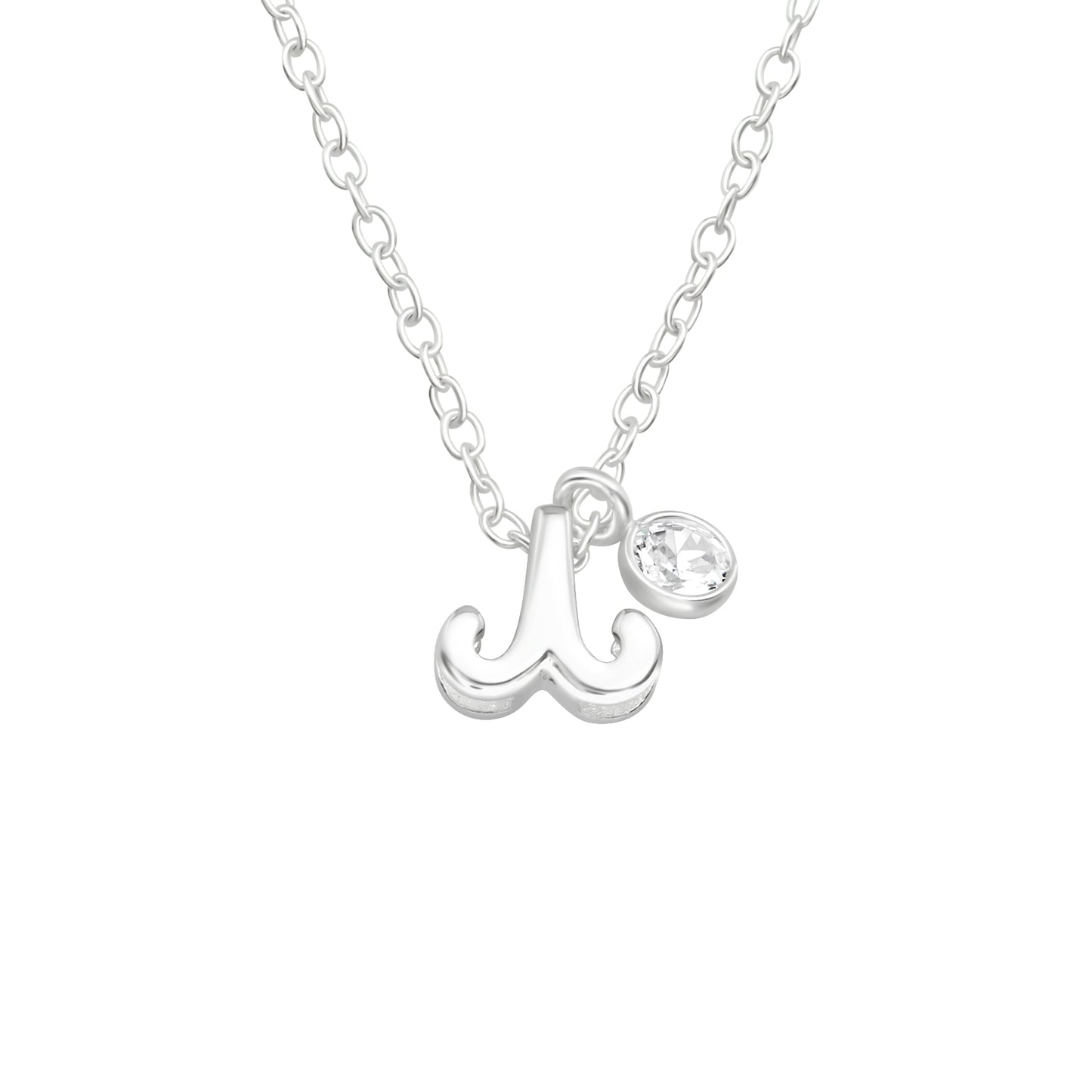 Sterling Silver & Cubic Zirconia Zodiac Pendant Necklace