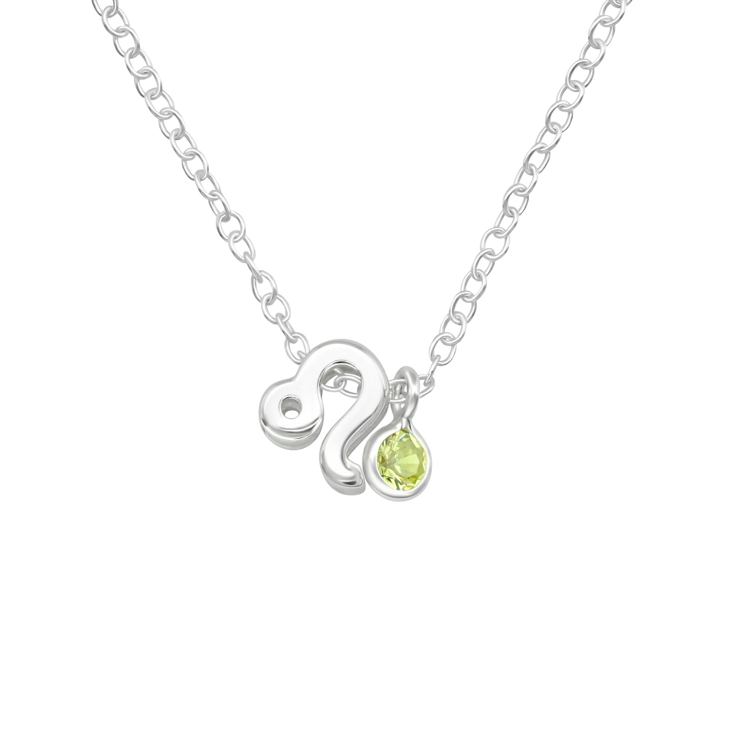 Sterling Silver & Cubic Zirconia Zodiac Pendant Necklace