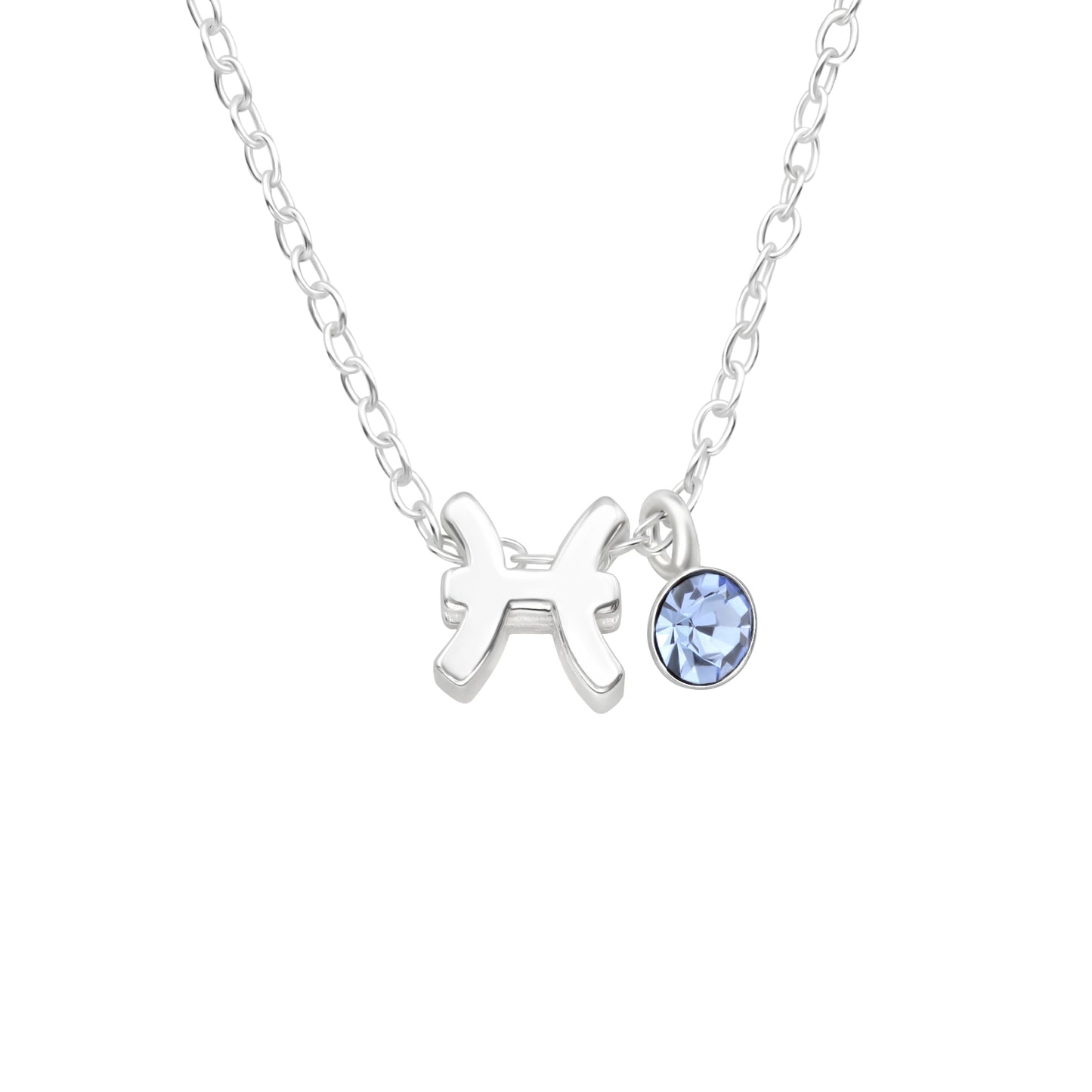 Sterling Silver & Cubic Zirconia Zodiac Pendant Necklace