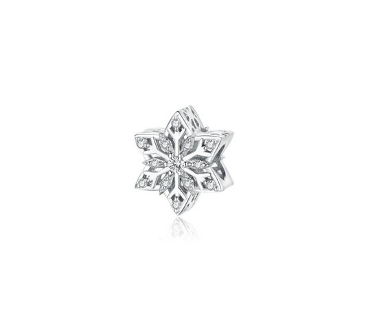 Sterling Silver Cutout-Snowflake Charm